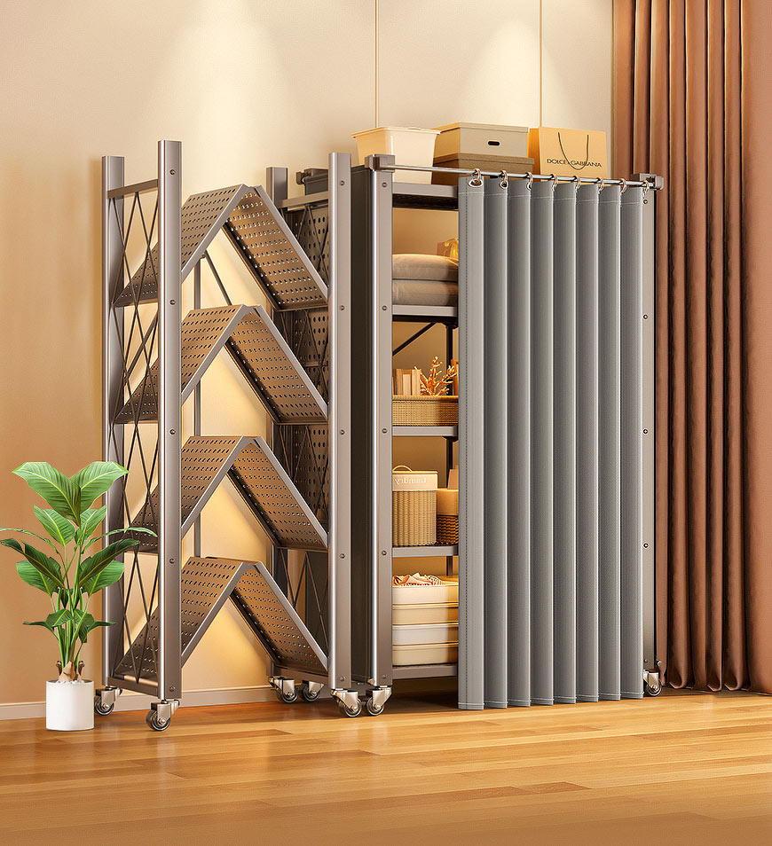 מבצע יום אחרון 76% הנחה🔥מדף ברזל מתכת עצמאי ללא הרכבה