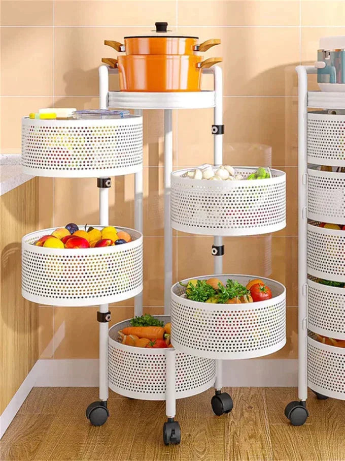 🍊עגלת מדף לאחסון מטבח🍊 משלוח חינם רק היום🚛נותרו 6 בלבד🔥 מבצע חם🔥(50% הנחה)