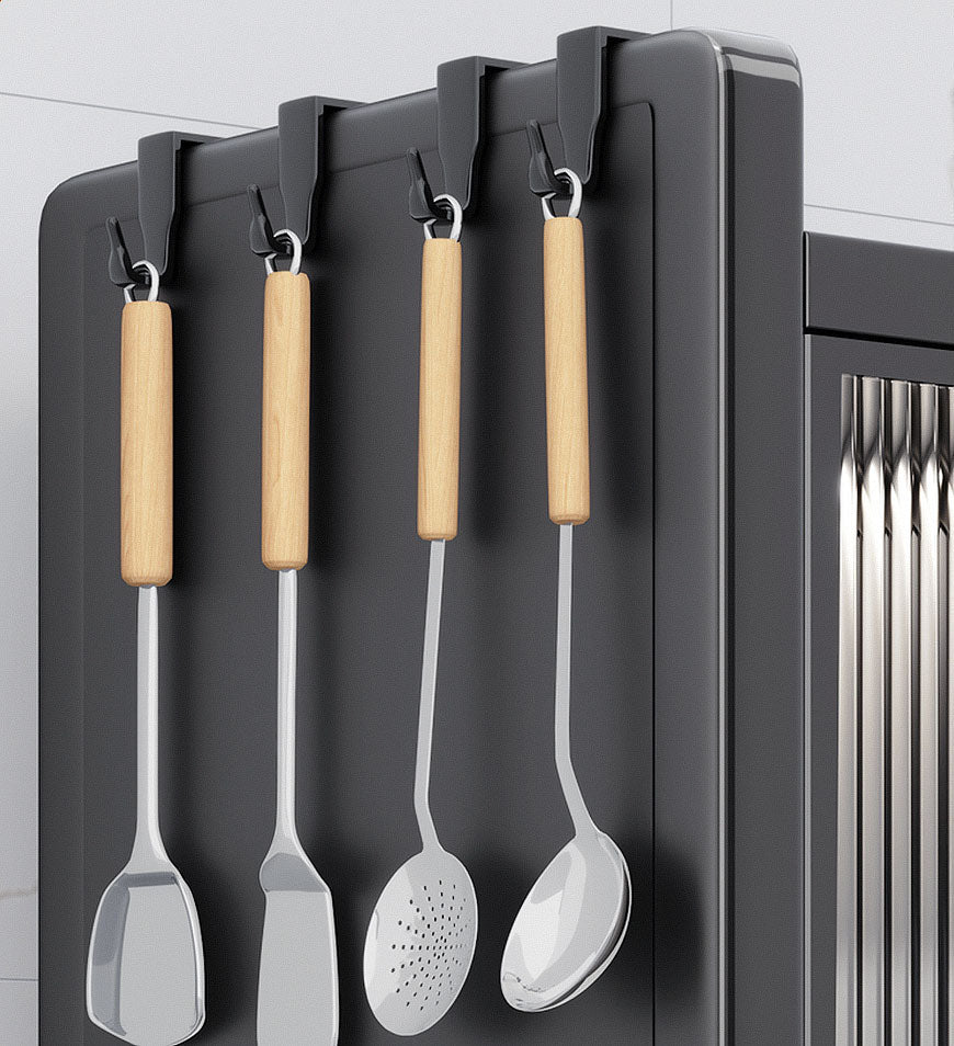 יום אחרון במבצע 49% הנחה🔥6 קומות צר רב תכליתי עמיד בפני אבק ארון אחסון מטבח מתכתי