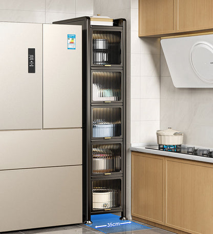 מבצע יום אחרון 65% הנחה🔥ארון אחסון מטבח מתכת רב תכליתי משודרג 6 קומות