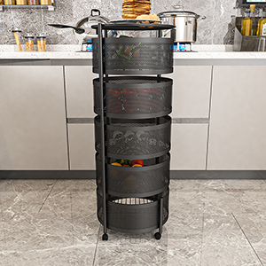 🍊עגלת מדף לאחסון מטבח🍊 משלוח חינם רק היום🚛נותרו 6 בלבד🔥 מבצע חם🔥(50% הנחה)