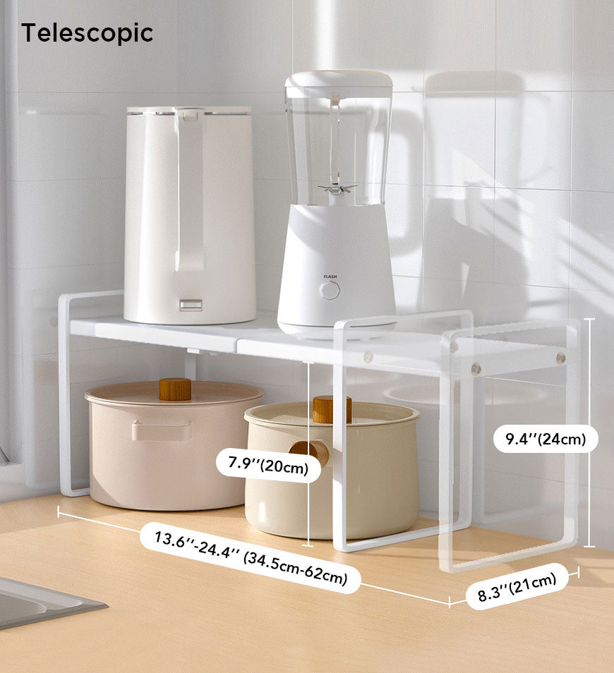 יום אחרון למבצע 49% הנחה🥳מתקן משטח מתרחב מפלדה עם עמיד בפני חלודה למזווה מטבח