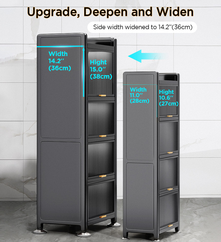 יום אחרון במבצע 49% הנחה🔥6 קומות צר רב תכליתי עמיד בפני אבק ארון אחסון מטבח מתכתי