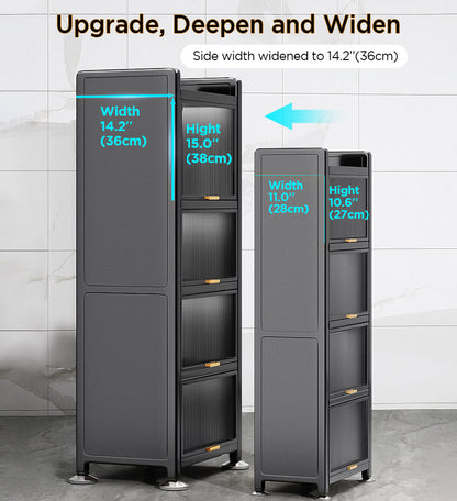 יום אחרון במבצע 49% הנחה🔥6 קומות צר רב תכליתי עמיד בפני אבק ארון אחסון מטבח מתכתי