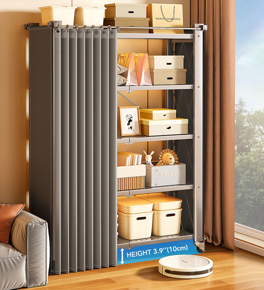 מבצע יום אחרון 76% הנחה🔥מדף ברזל מתכת עצמאי ללא הרכבה