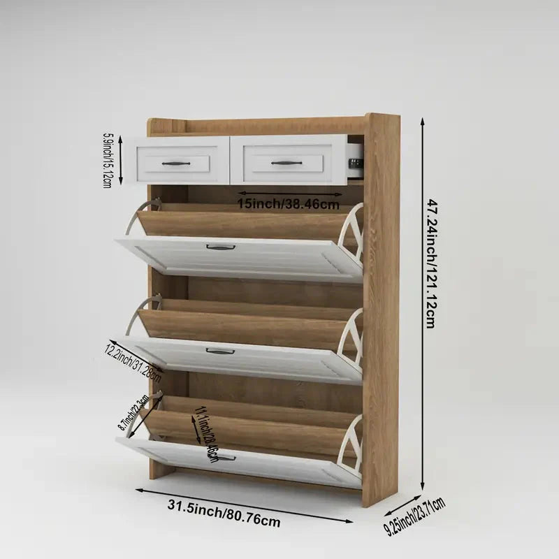 יום אחרון במבצע 49% הנחה🔥ארון נעליים נסתר וחסכוני במקום - מארגן בן 4 קומות למסדרון