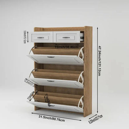 יום אחרון במבצע 49% הנחה🔥ארון נעליים נסתר וחסכוני במקום - מארגן בן 4 קומות למסדרון