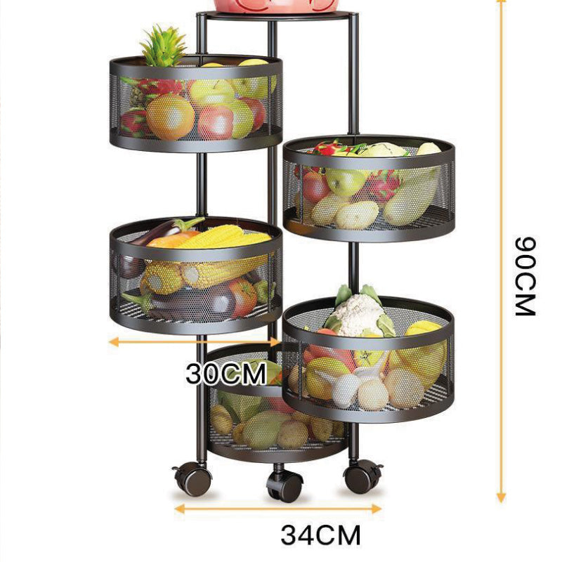 🍊עגלת מדף לאחסון מטבח🍊 משלוח חינם רק היום🚛נותרו 6 בלבד🔥 מבצע חם🔥(50% הנחה)